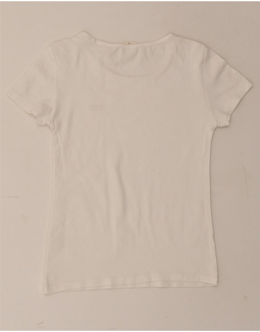 LEVI'S Womens T-Shirt Top UK 6 XS White Cotton Vintage Levi's and Second-Hand Levi's from Messina Hembry 