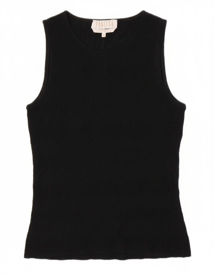 Marella Womens Vest Top UK 12 Medium Black
