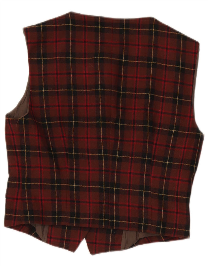 Vintage Womens 2 Piece Set IT 42/44 Medium W26 L28 Red Check Wool