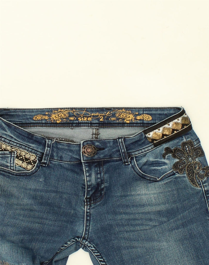 DESIGUAL Womens Straight Jeans US 2 XS W26 L26 Blue | Vintage Desigual | Thrift | Second-Hand Desigual | Used Clothing | Messina Hembry 