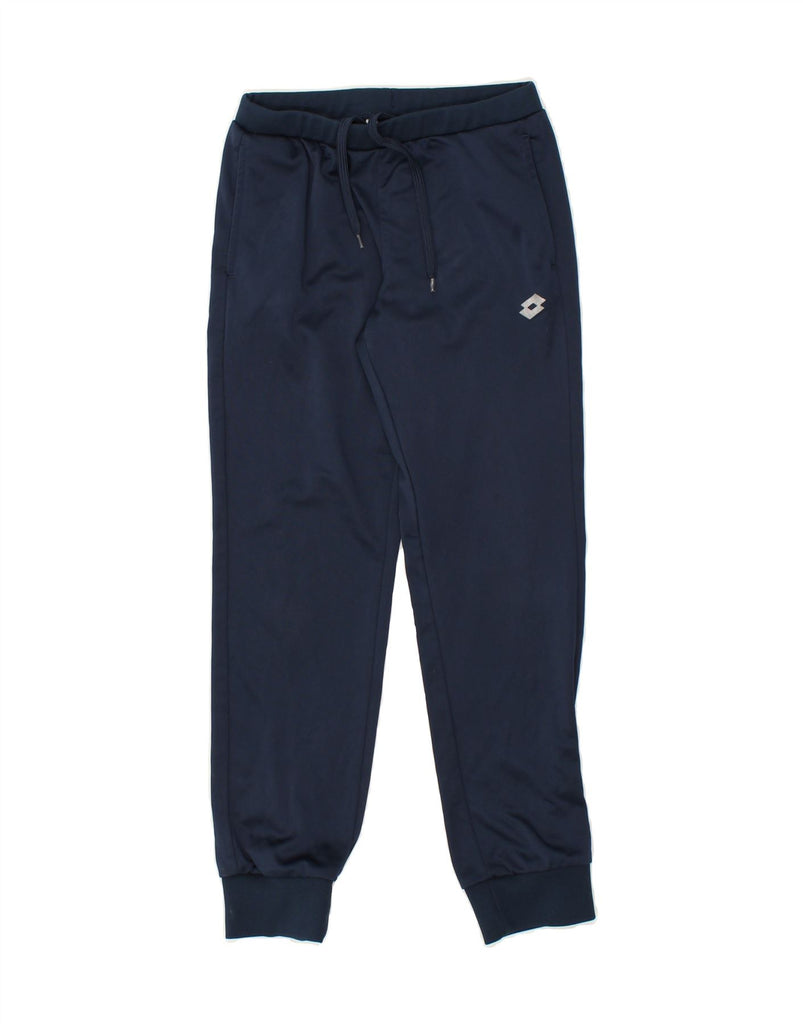 LOTTO Boys Tracksuit Trousers Joggers 5-6 Years Small Navy Blue Polyester | Vintage Lotto | Thrift | Second-Hand Lotto | Used Clothing | Messina Hembry 