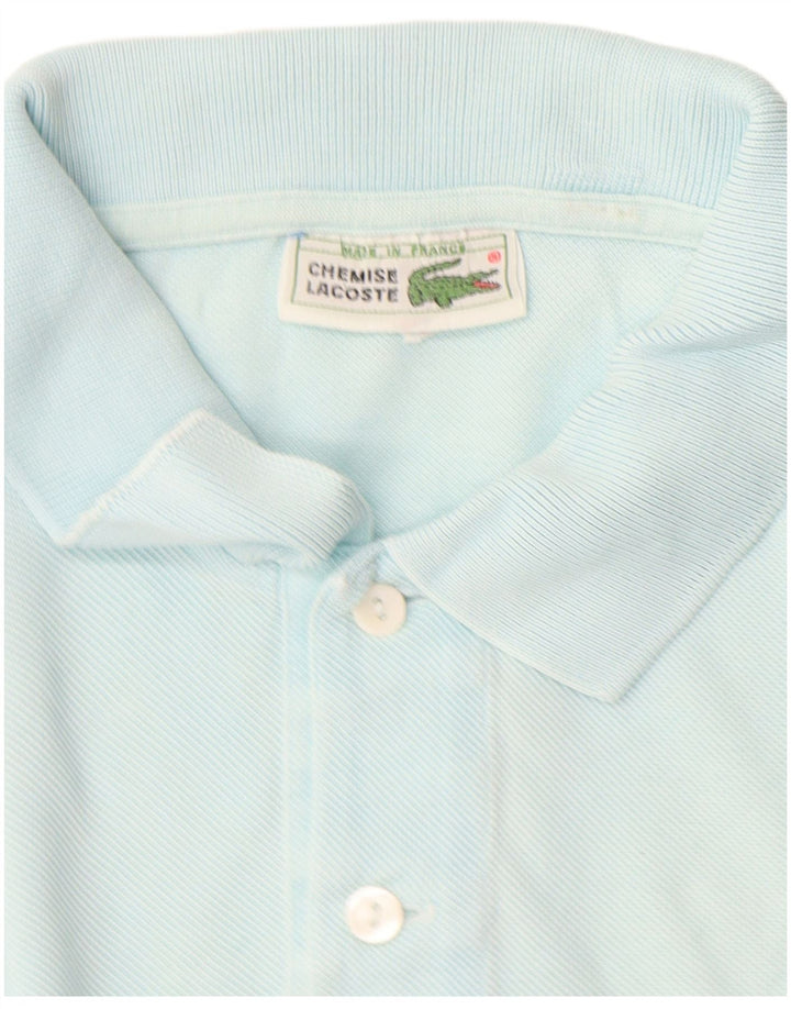 Lacoste Mens Polo Shirt Size 5 Large Blue Cotton
