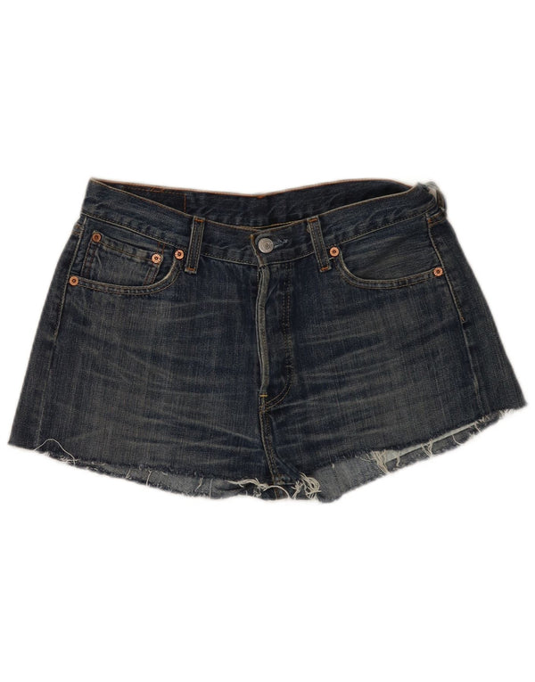 Levi's Womens 501 Denim Shorts W30 Medium Blue Cotton