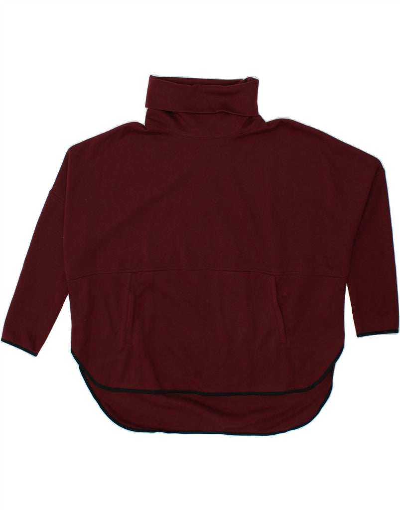 THE NORTH FACE Womens Roll Neck Sweatshirt Jumper UK 10 Small Maroon Vintage The North Face and Second-Hand The North Face from Messina Hembry 