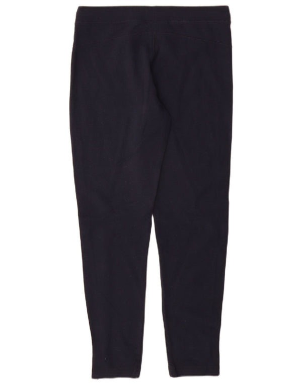 Champion Womens Tracksuit Trousers UK 12 Medium  Navy Blue Cotton