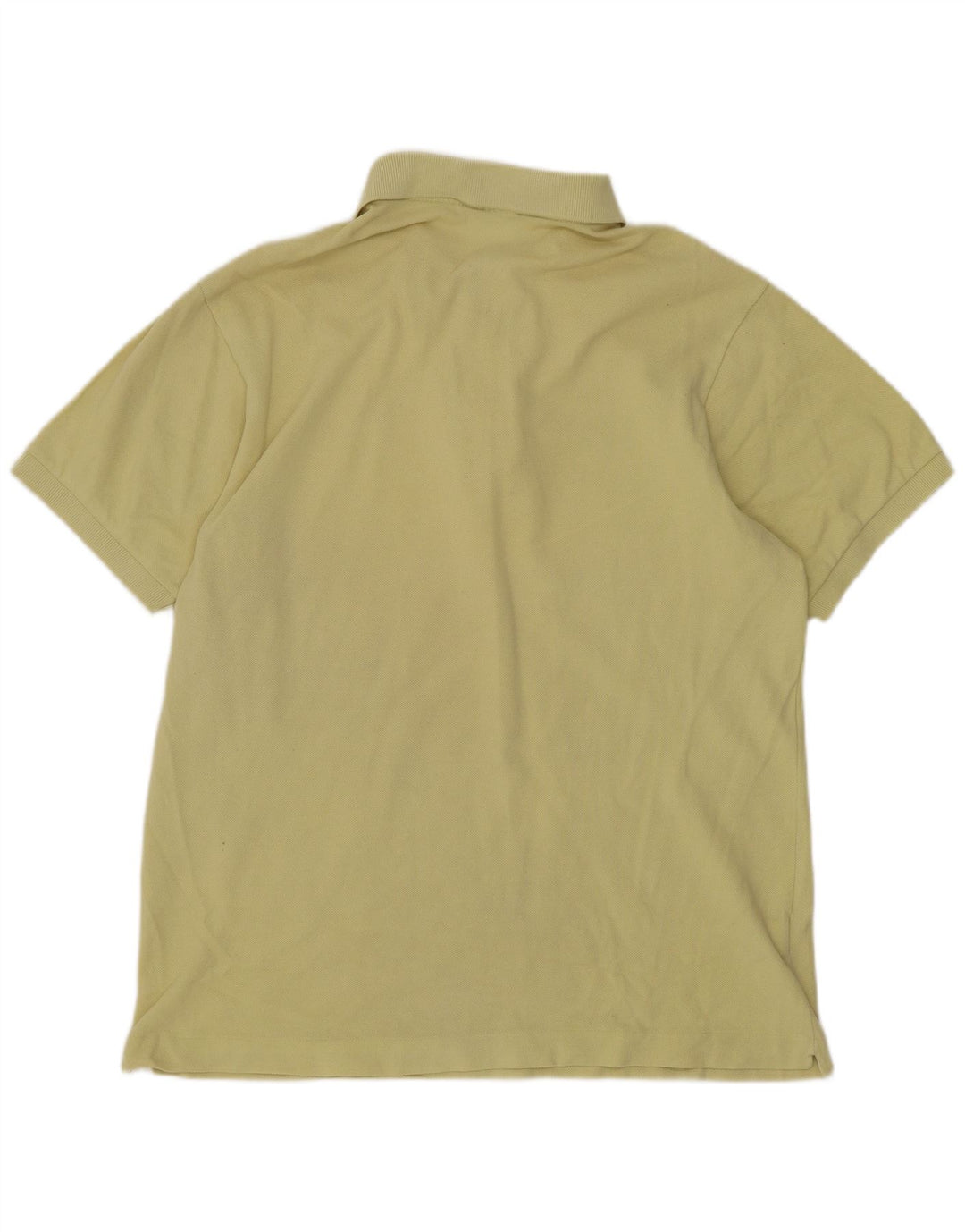 Lacoste Mens Regular Fit Polo Shirt Size 4 Medium Yellow Cotton