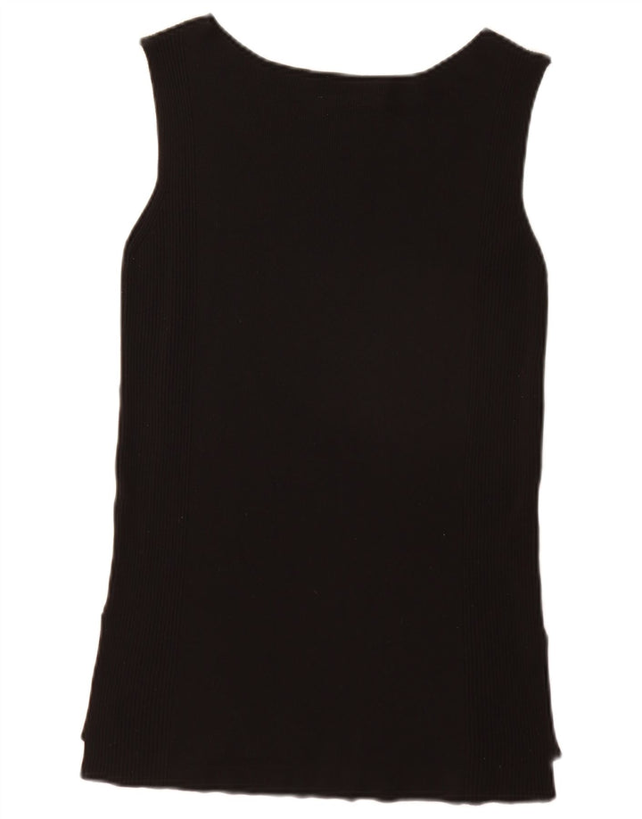 Zara Womens Vest Top UK 10 Small Black