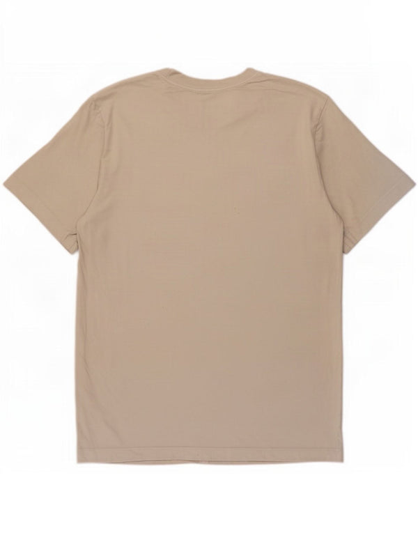 Nike Mens T-Shirt Top Large Beige Cotton