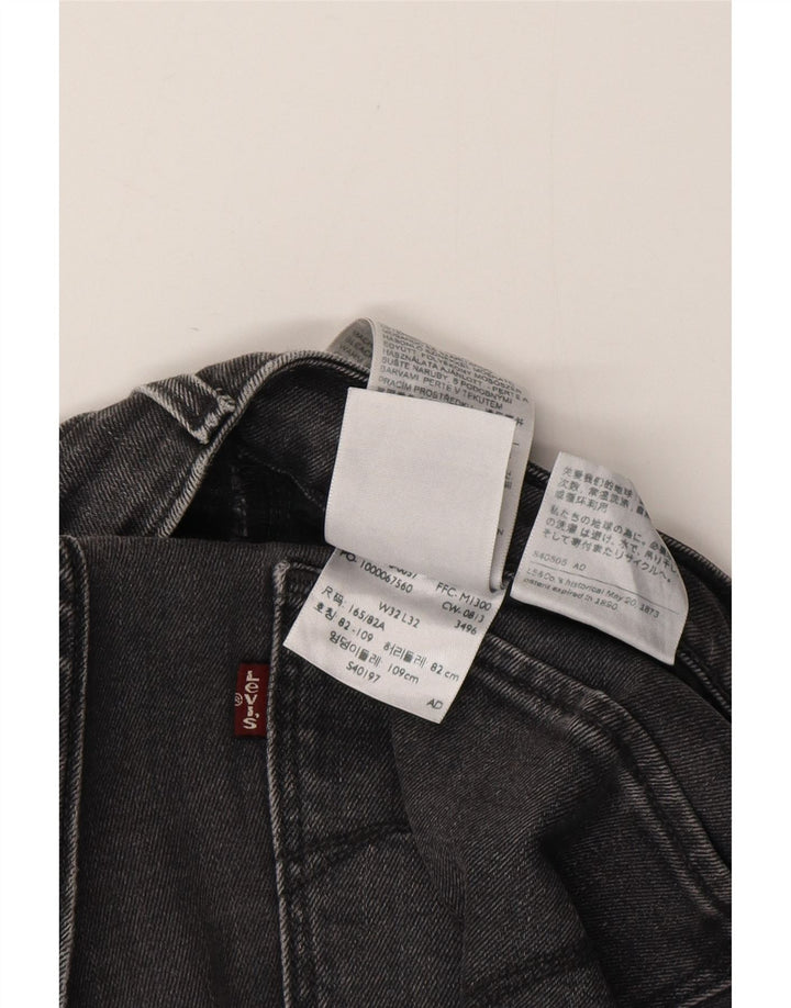 LEVI'S Womens High Rise Skinny Jeans W32 L32  Black Cotton