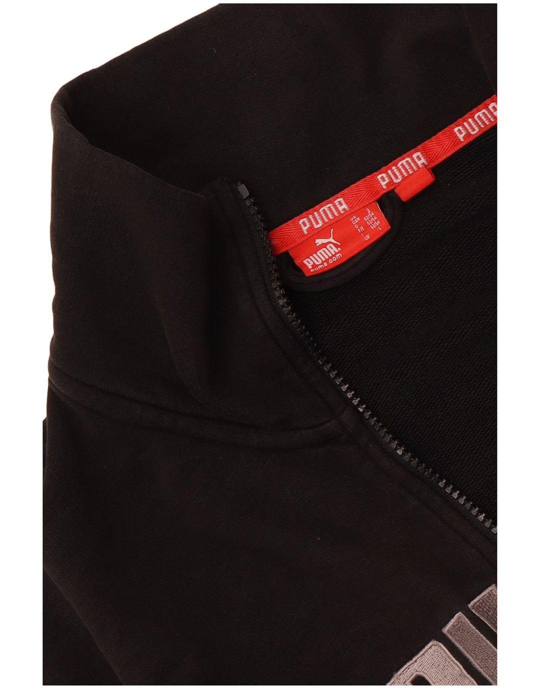 Puma Mens Graphic Tracksuit Top Jacket Large Black