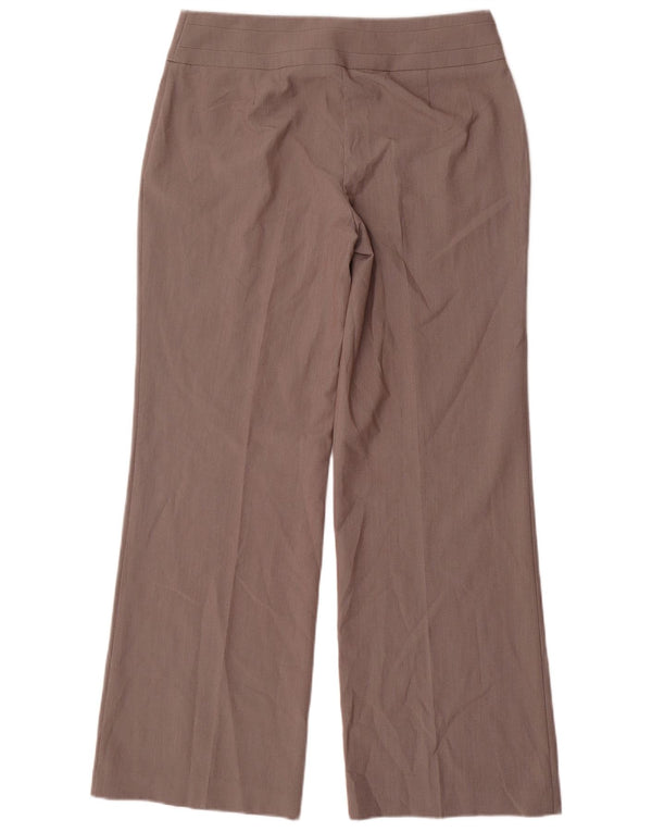 Marks & Spencer Womens Wide Leg Casual Trousers UK 12 Medium W30 L31 Grey