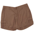 LEE Womens Cargo Shorts US 16 2XL W37  Brown Cotton