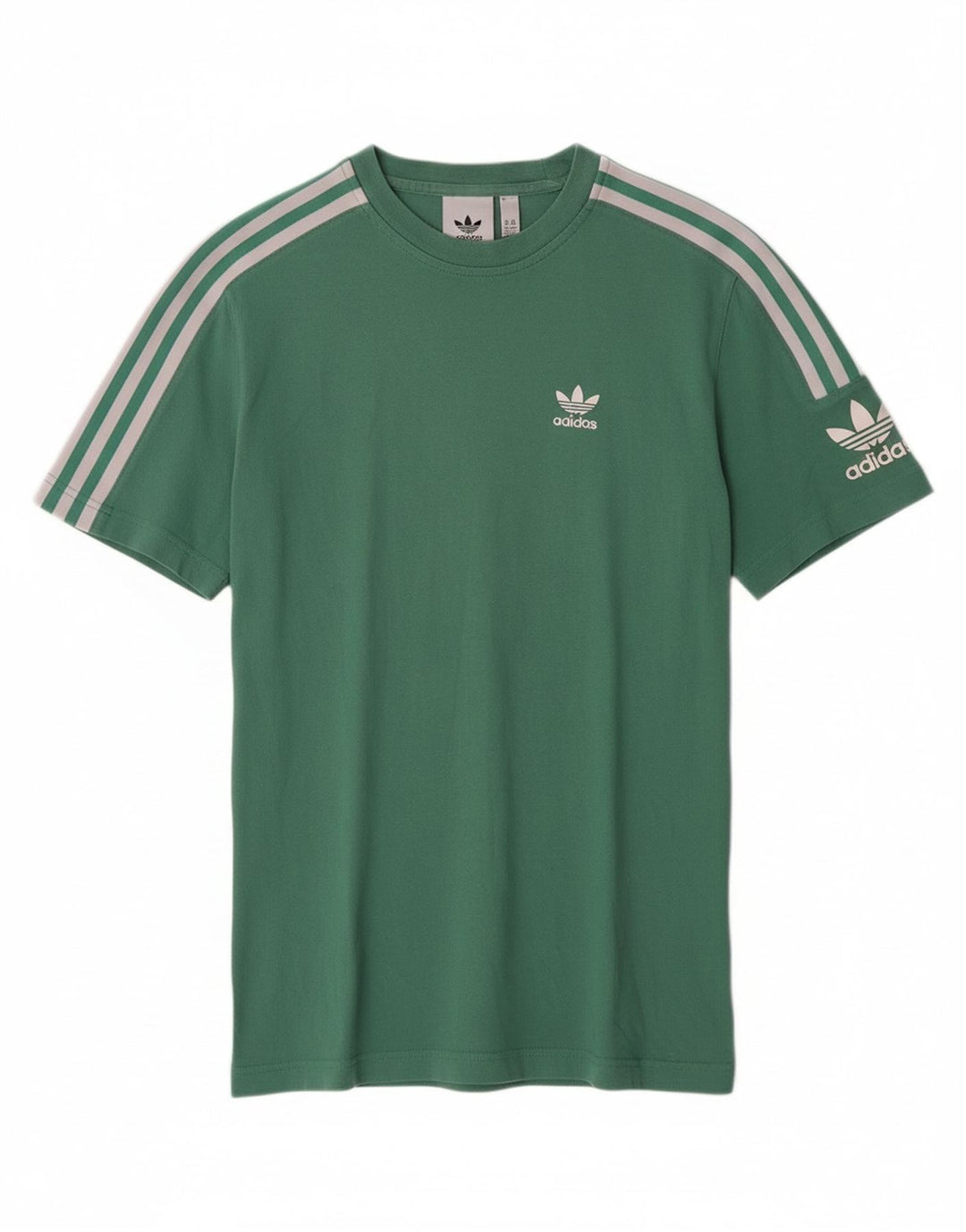 ADIDAS Mens T-Shirt Top XS Green Cotton