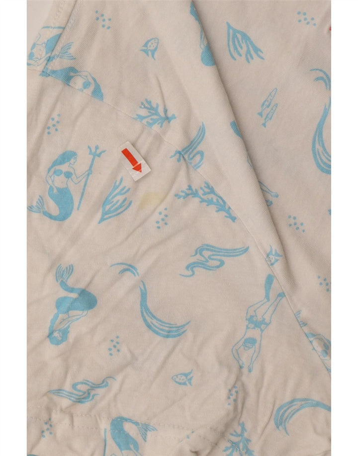 HURLEY Mens Graphic T-Shirt Top Medium White Cotton