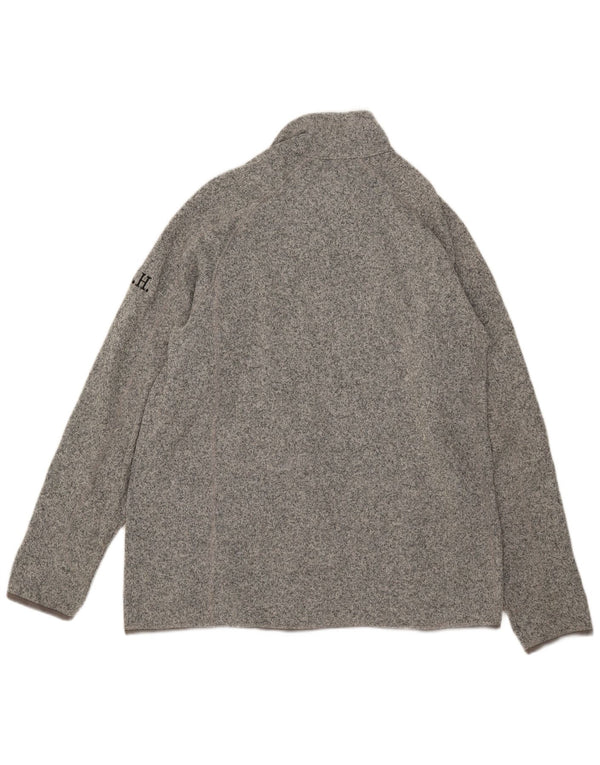 Patagonia Mens Graphic Tracksuit Top Jacket 2XL Grey Flecked Polyester