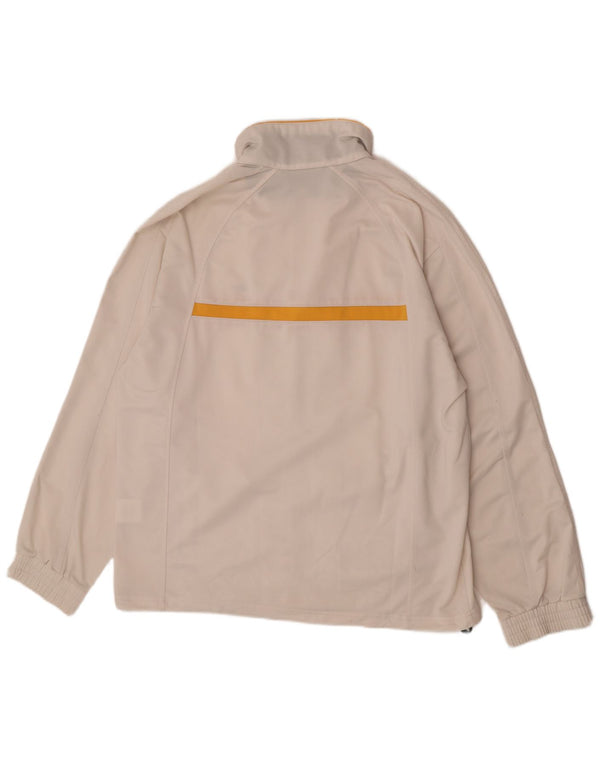 Lotto Mens Tracksuit Top Jacket XL Off White Colourblock Polyester