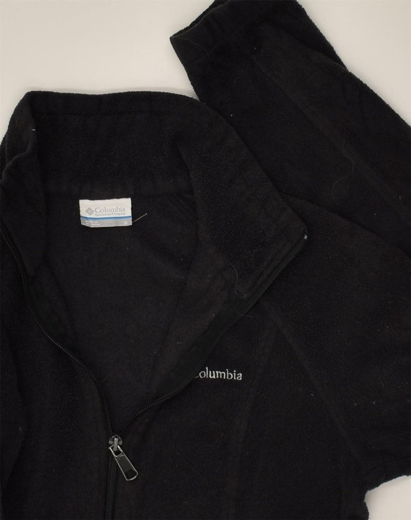 COLUMBIA Mens Fleece Jacket UK 36 Small Black Polyester | Vintage Columbia | Thrift | Second-Hand Columbia | Used Clothing | Messina Hembry 