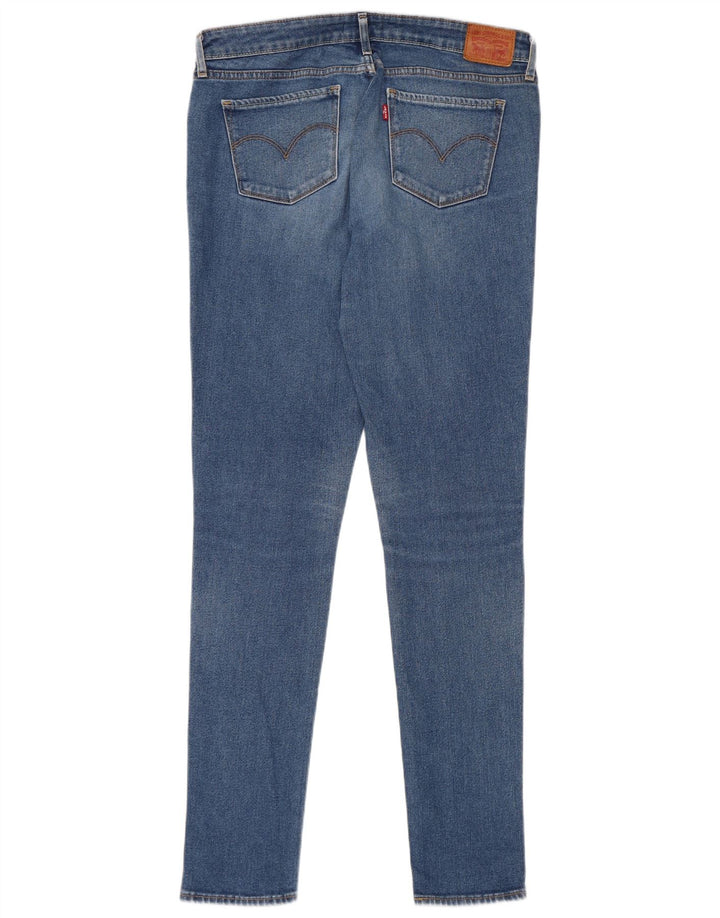 Levi's Womens 711 Skinny Jeans W30 L34 Blue Cotton