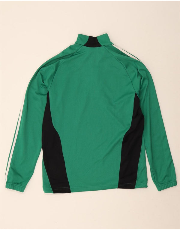 Adidas Mens Climacool Pullover Tracksuit Top Medium Green Colourblock