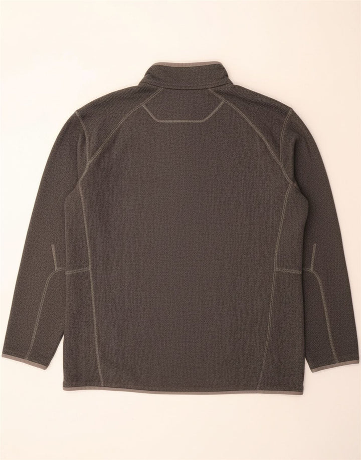 COLUMBIA Mens Tracksuit Top Jacket 2XL Grey Flecked Polyester Vintage Columbia and Second-Hand Columbia from Messina Hembry 