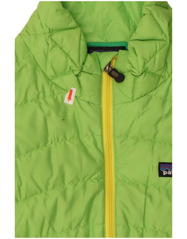 Patagonia Womens Padded Gilet UK 10 Small Green Polyester