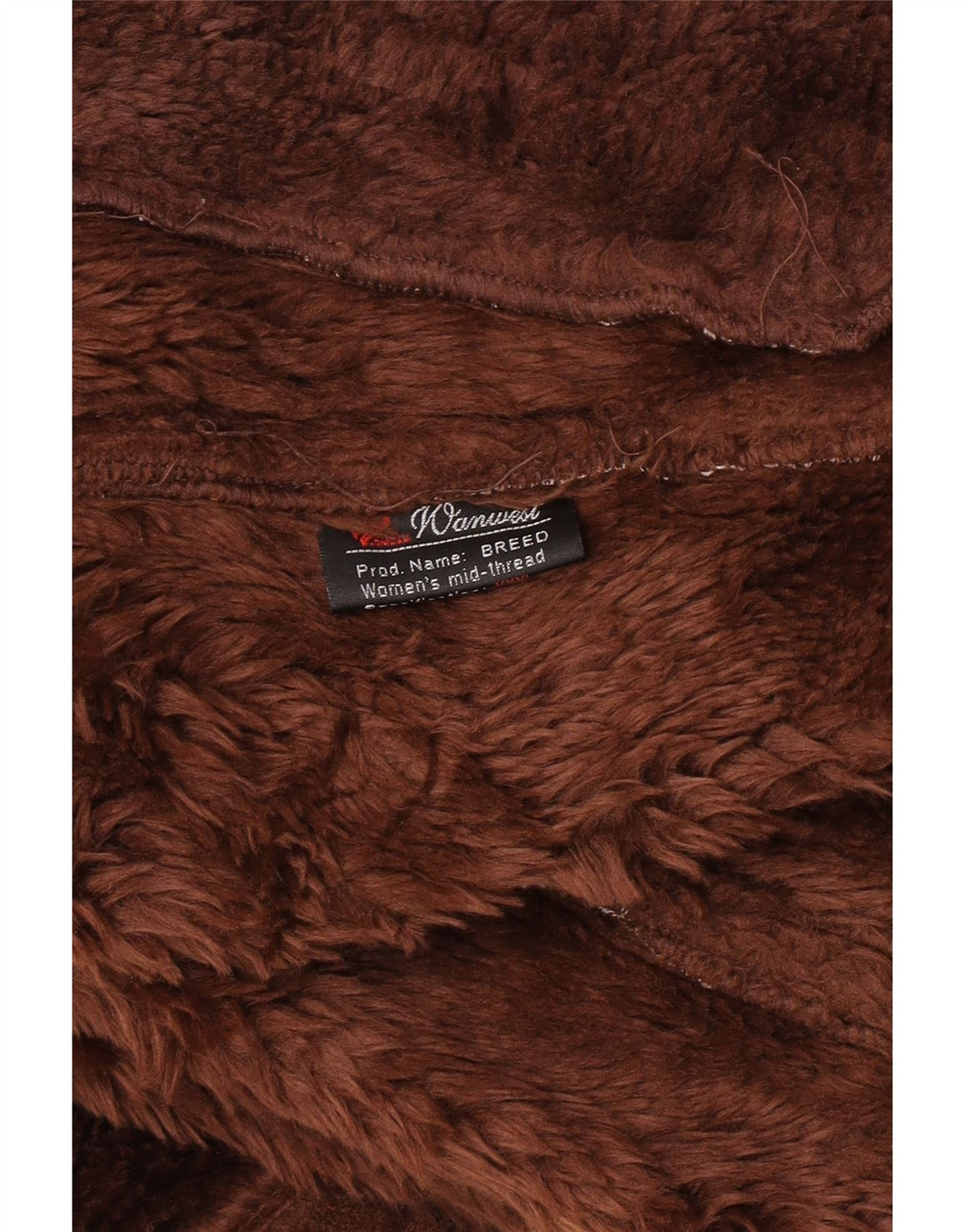 Vintage Womens Sherpa Jacket UK 22 3XL Brown Acrylic