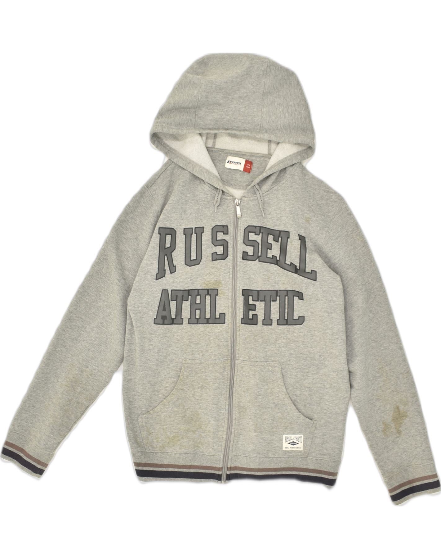 Vintage Russell Hooded Zip Sweatshirt RUSSELL ATHLETIC Boys
