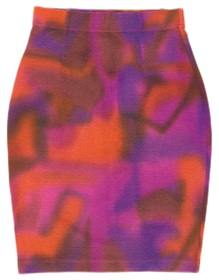 Atos Lombardini Womens Pencil Skirt Small W26 Multicoloured Tie Dye