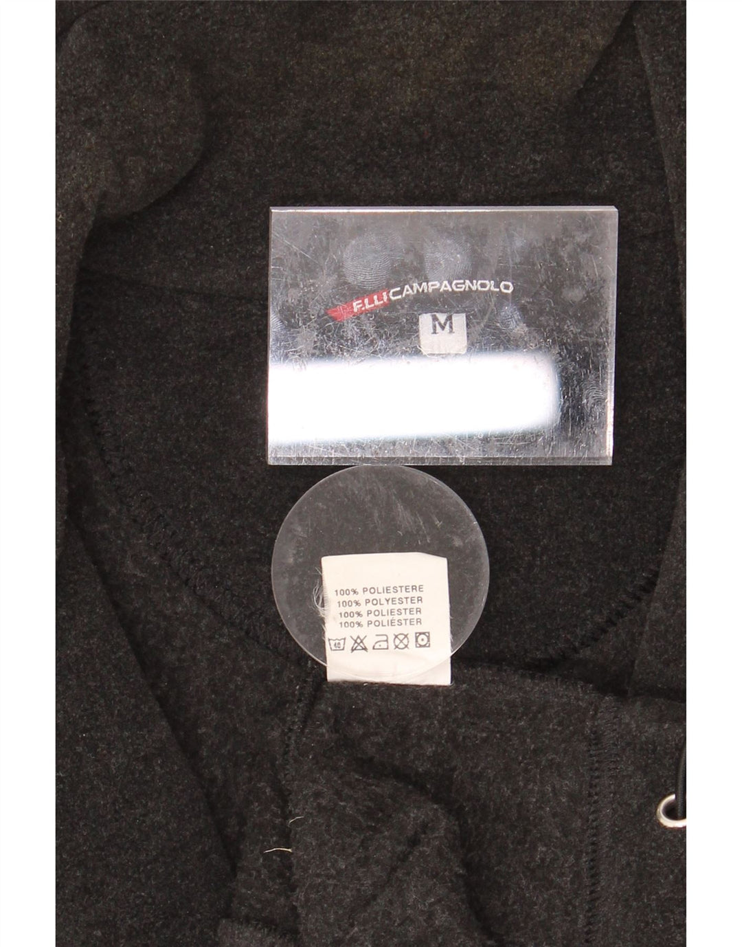 F.LLI CAMPAGNOLO Mens Fleece Gilet UK 38 Medium Grey Polyester Vintage F.LLI Campagnolo and Second-Hand F.LLI Campagnolo from Messina Hembry 