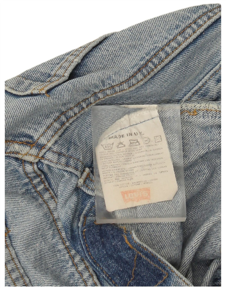 Levi's Womens 501 Straight Jeans W34 L31 Blue Cotton