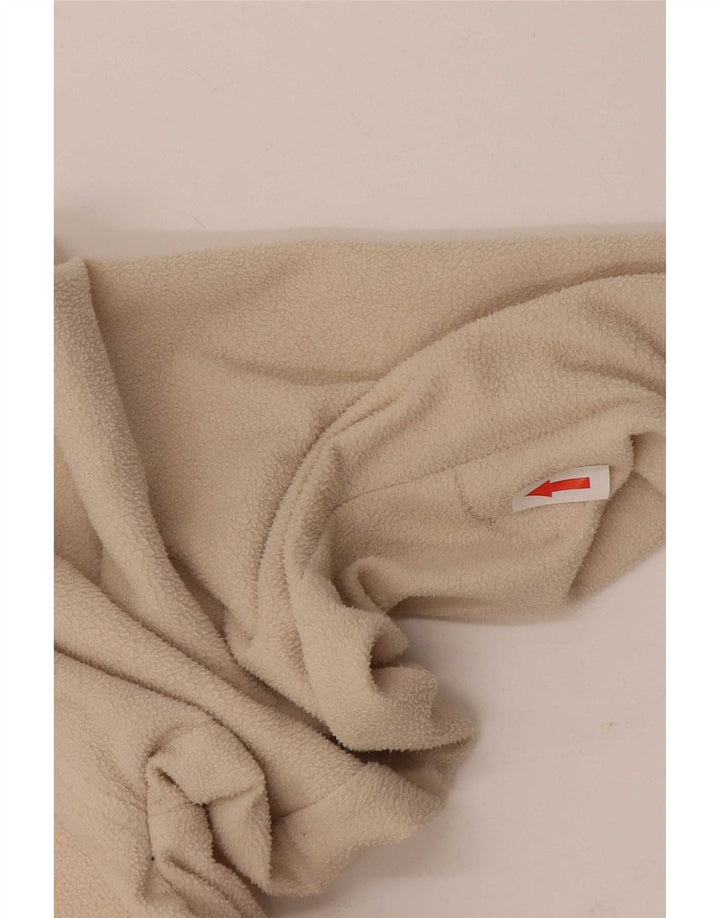 Kappa Mens Zip Neck Fleece Jumper 2XL Beige Polyester