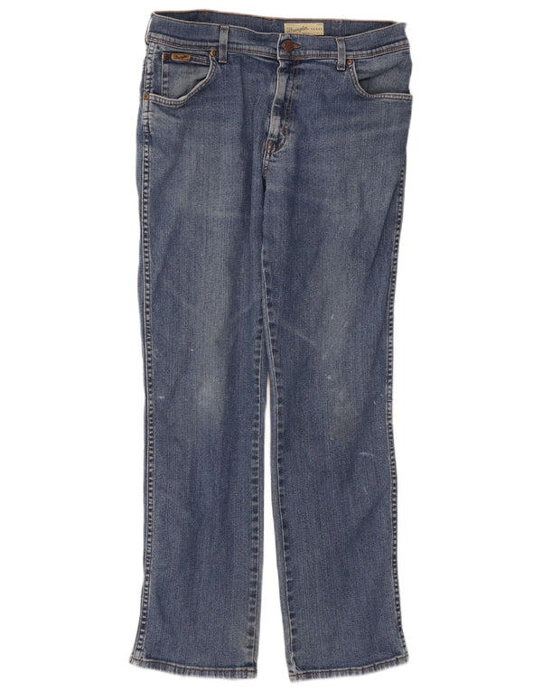 Wrangler Mens Texas Stretch Straight Jeans W36 L32 Blue Cotton