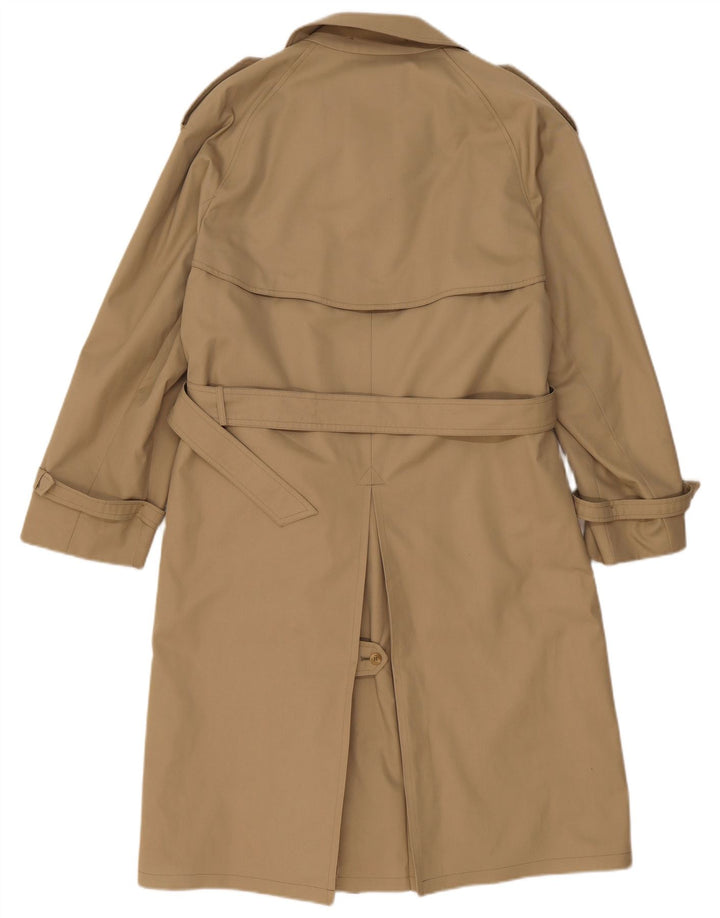 Vintage Mens Trench Coat IT 46 Small Beige Wool