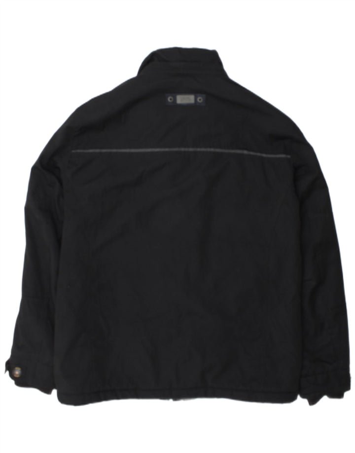 Camel Active Mens Rain Jacket EU 52 Large Black Polyester