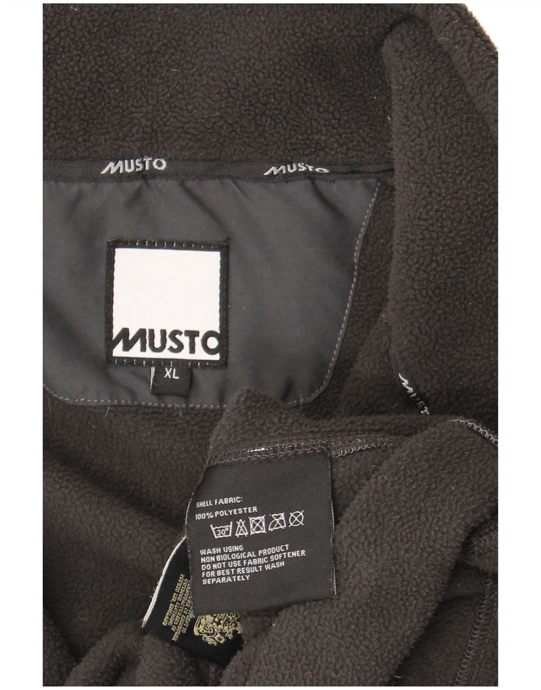 Musto Mens Fleece Jacket UK 42 XL Grey Polyester