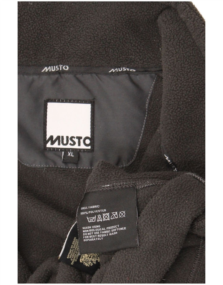 Musto Mens Fleece Jacket UK 42 XL Grey Polyester