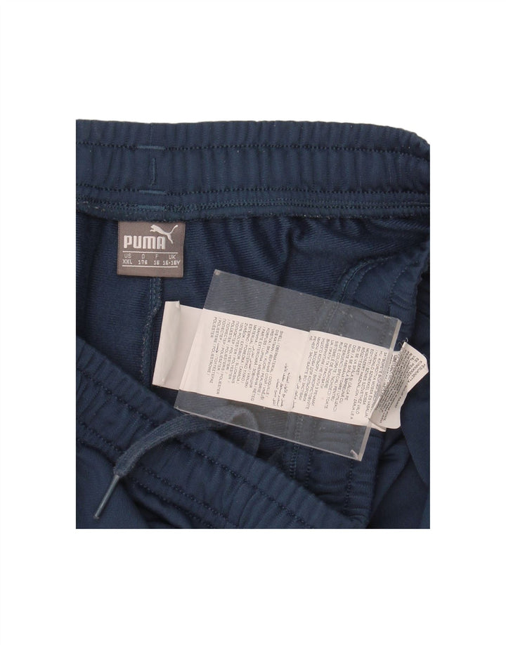 PUMA Boys Tracksuit Trousers 15-16 Years  Blue Polyester
