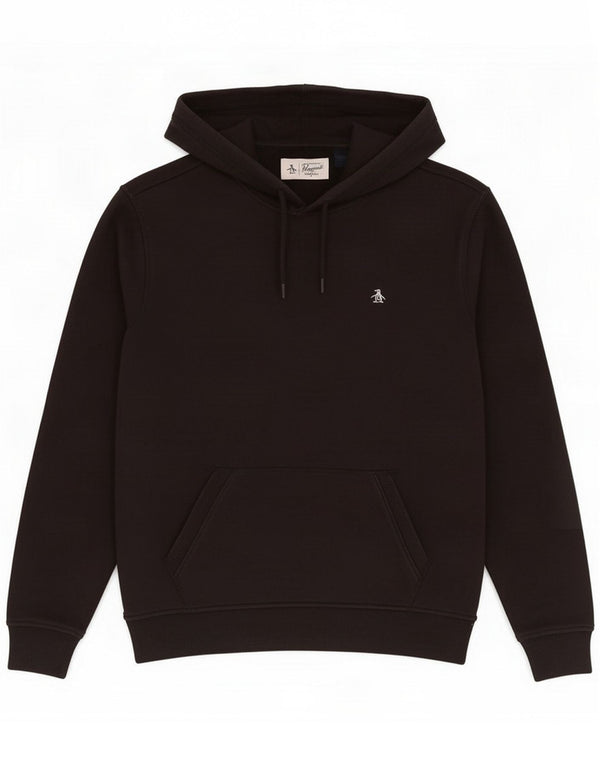 Penguin Mens Hoodie Jumper Small Black Cotton