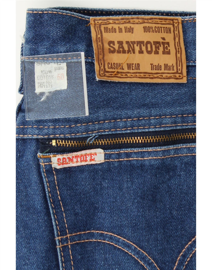 VINTAGE Womens Crop Straight Jeans W30 L26 Blue Cotton Vintage Vintage and Second-Hand Vintage from Messina Hembry 