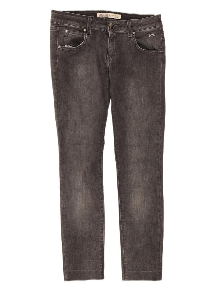 ROY ROGERS Womens Slim Jeans W29 L29 Grey Cotton