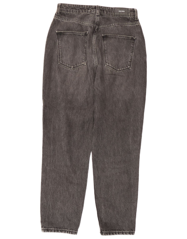Zara Womens High Waist Tapered Jeans EU 38 Small W28 L27 Grey
