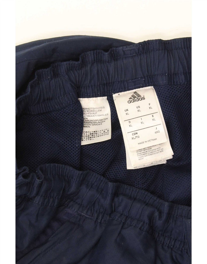 Adidas Mens Tracksuit Trousers XL Navy Blue Polyester
