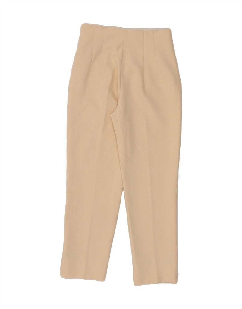 ZARA Womens Tapered Cropped Trousers EU 34 2XS W24 L24 Beige Vintage Zara and Second-Hand Zara from Messina Hembry 