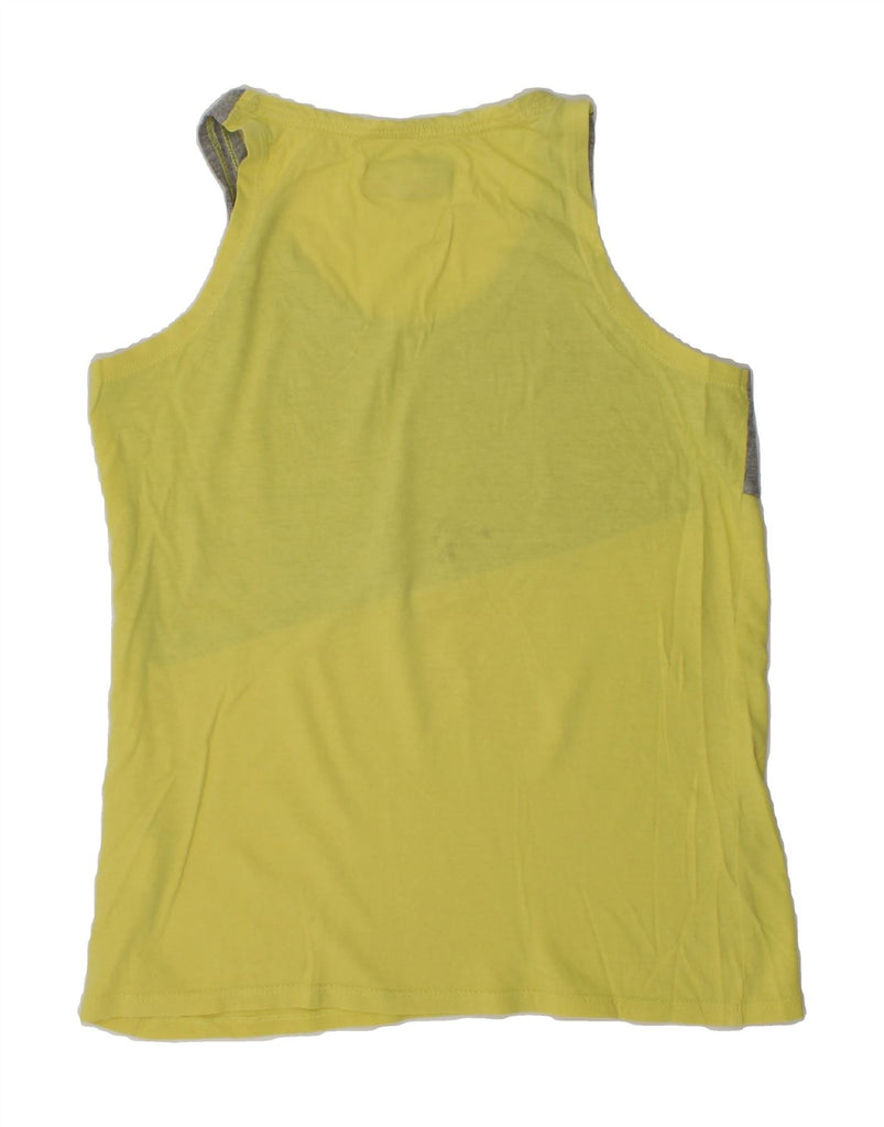 KAPPA Boys Graphic Vest Top 11-12 Years Yellow Colourblock Cotton | Vintage Kappa | Thrift | Second-Hand Kappa | Used Clothing | Messina Hembry 