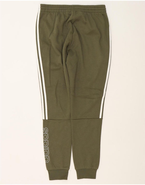 Adidas Mens Graphic Tracksuit Trousers Joggers Medium Khaki Cotton