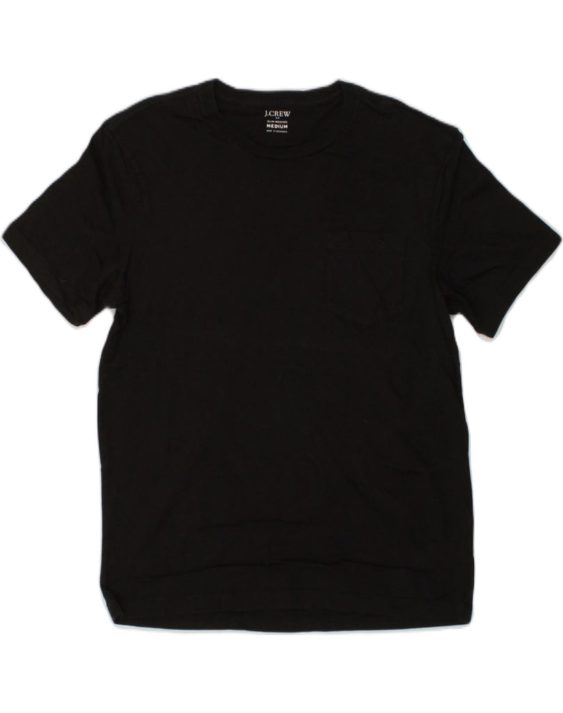 J. CREW Mens Slim T-Shirt Top Medium Black Cotton | Vintage J. Crew | Thrift | Second-Hand J. Crew | Used Clothing | Messina Hembry 