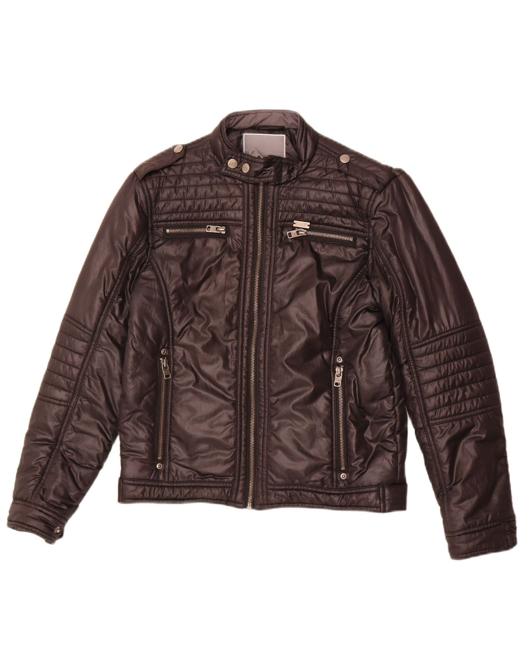 Lee Boys Military Padded Jacket 11-12 Years Black Polyester