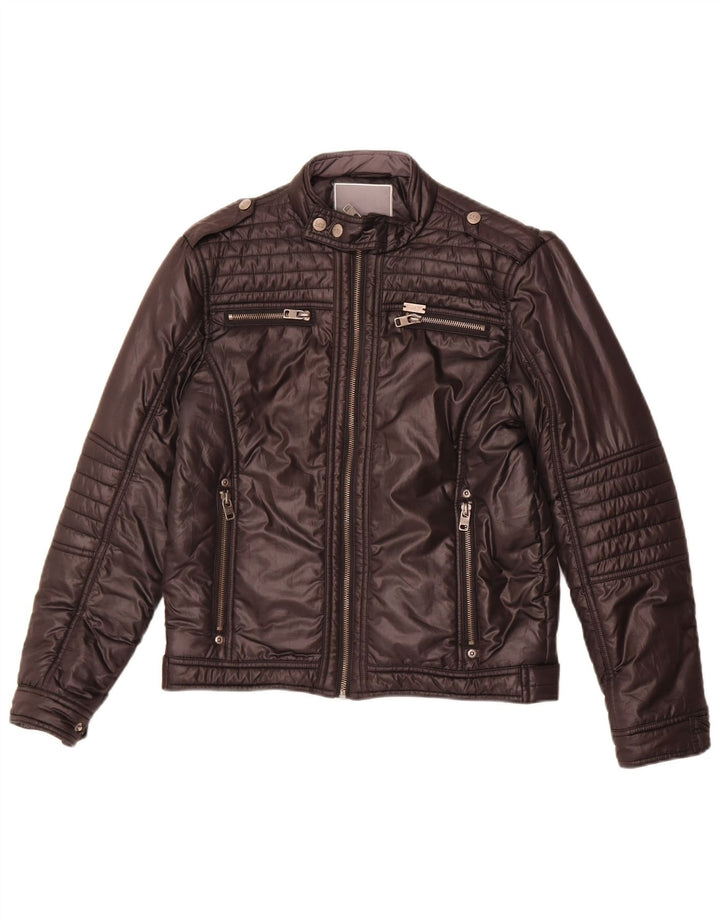 Lee Boys Military Padded Jacket 11-12 Years Black Polyester