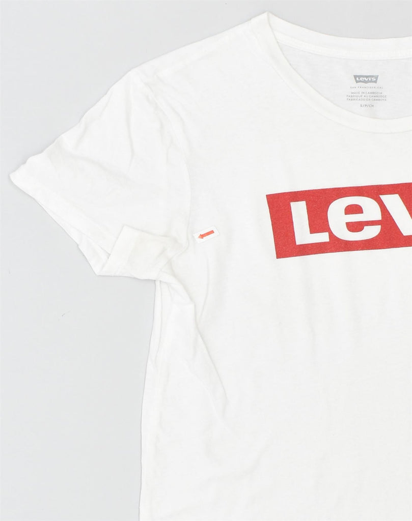 LEVI'S Mens Graphic T-Shirt Top Small White Cotton | Vintage Levi's | Thrift | Second-Hand Levi's | Used Clothing | Messina Hembry 