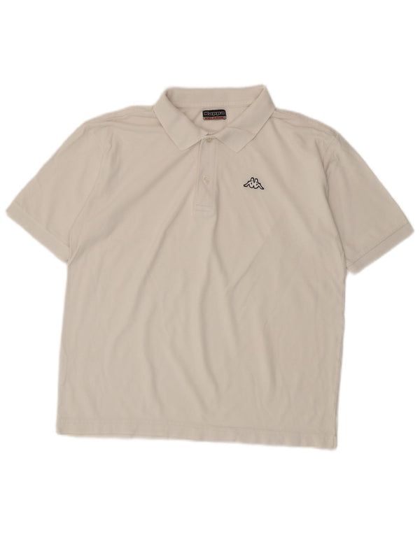 Kappa Mens Polo Shirt 2XL White